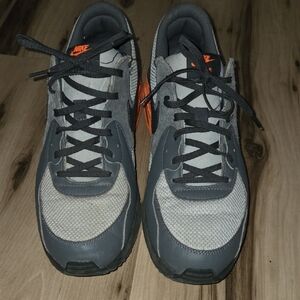 Nike Gray and Orange Chunky Sole Sneakers